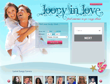 Tablet Screenshot of loopyinlove.com